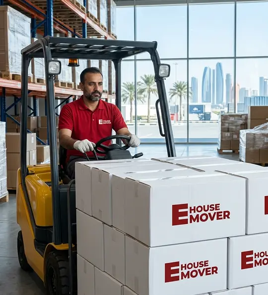 E House Mover cargo pricing and calculation in Abu Dhabi