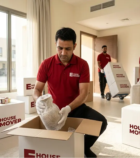 E House Mover company crew in Abu Dhabi