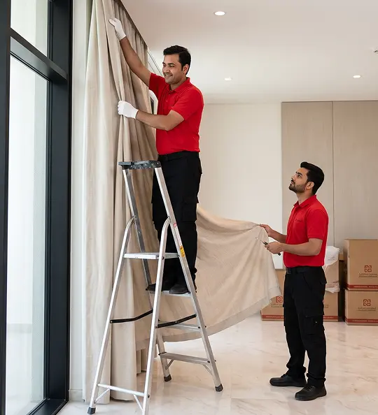Ehouse Mover crew operating in Al Shamkha developments