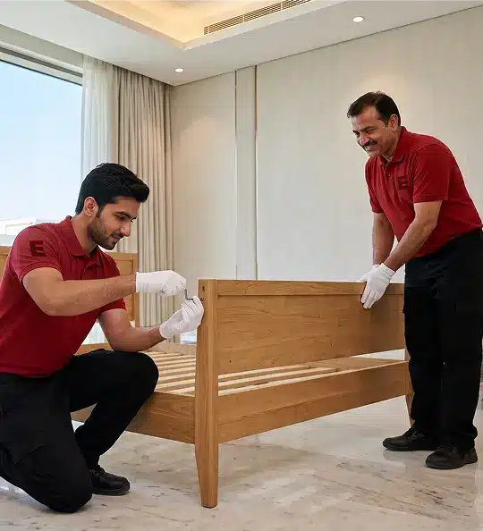 Ehouse Mover crew relocating a home in Al Nahyan Abu Dhabi