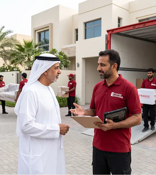 Ehouse Mover company crew in Abu Dhabi