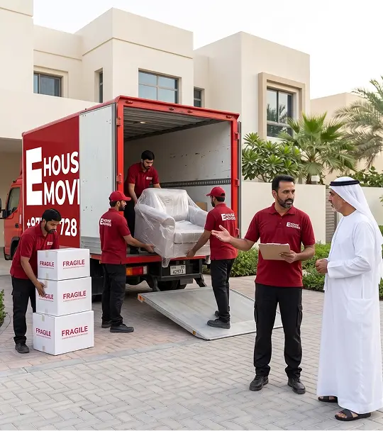Ehouse Mover company crew in Abu Dhabi