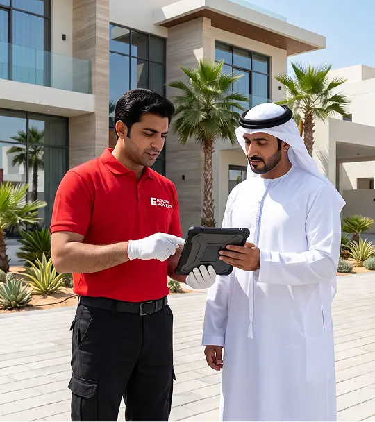 Ehouse Mover company crew in Abu Dhabi