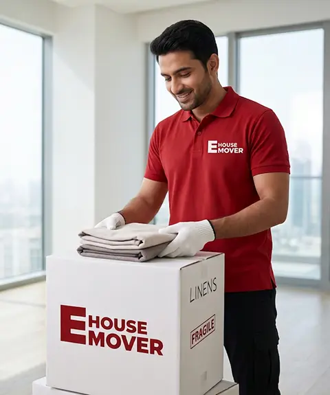 E House Mover moving truck in Abu Dhabi